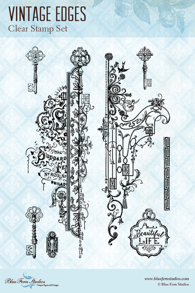 Blue Fern Studios - Clear Stamp - Vintage Edges (237286)