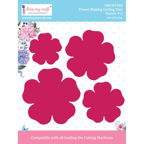 Dress My Crafts - Die-Cuts - Flower #2 1.77" To 3.15" (DMCD1903)