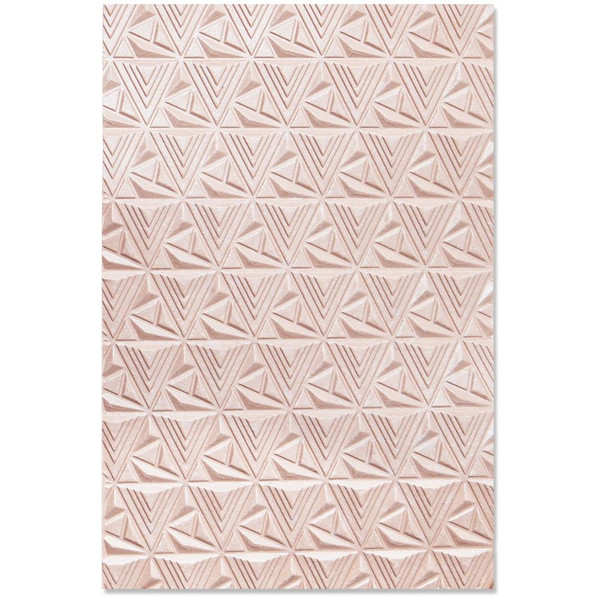 Sizzix - Jessica Scott - 3-D Textured Impressions Embossing Folder - Geometric Lattice (664425)