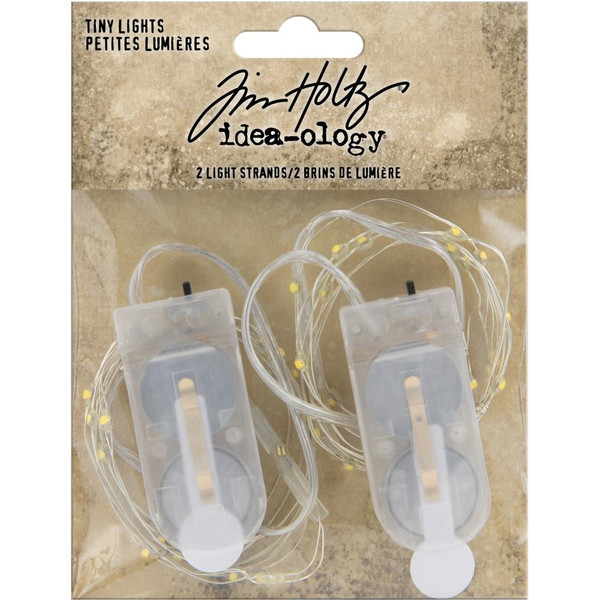 Tim Holtz Idea-Ology - Clear - Battery Operated Wire Light Strands 2/Pkg (TH94019)