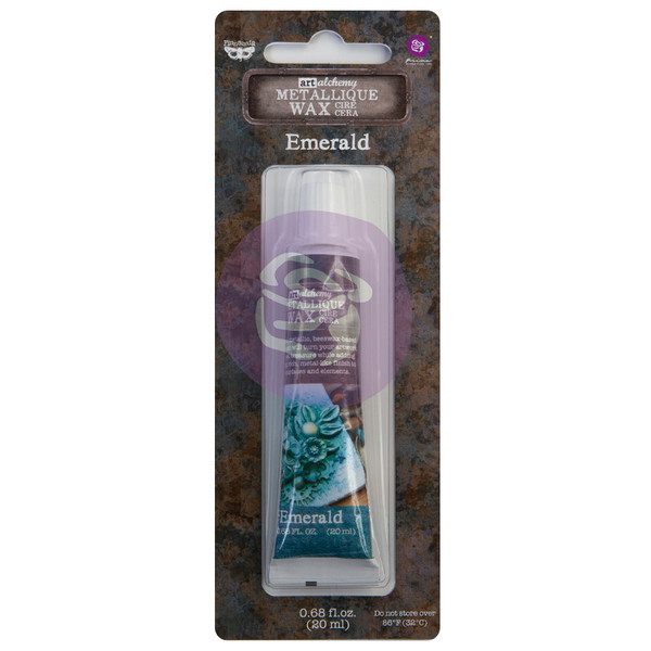 Prima Finnabair Art Alchemy - Metallique Wax Tube - Emerald (AAMW 68397)