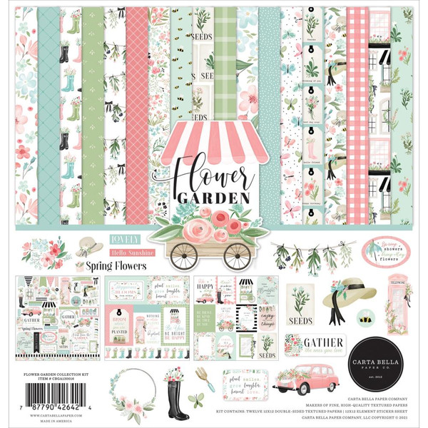 Carta Bella - Collection Kit 12"X12" - Flower Garden (GA130016)