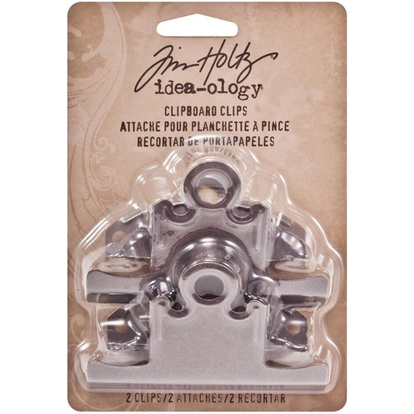 Tim Holtz - Idea-Ology - Metal Clipboard Clips 2.25"X3.25" 2/Pkg (TH93138)