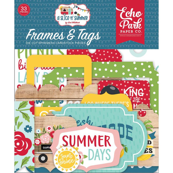 Echo Park - Frames and Tags 33/Pkg - A Slice of Summer (OS241025)