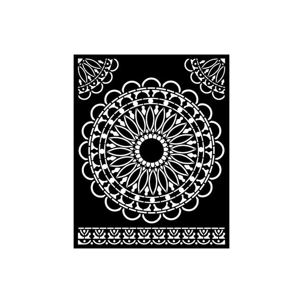 Stamperia - Stencil 7.87"X9.84" - Atelier Des Arts - Round Lace (KSTD074)