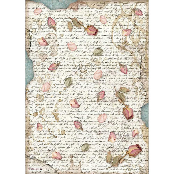 Stamperia - Decoupage Rice Paper A4 8.26x11.69 - Passion - Petals (DFSA4540)
