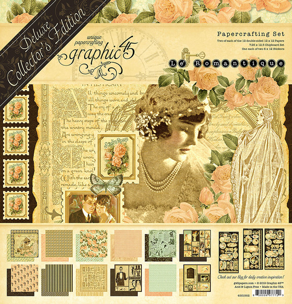 Graphic 45 - Deluxe Collector's Edition Pack 12"x12" - Le Romantique (G4501952)