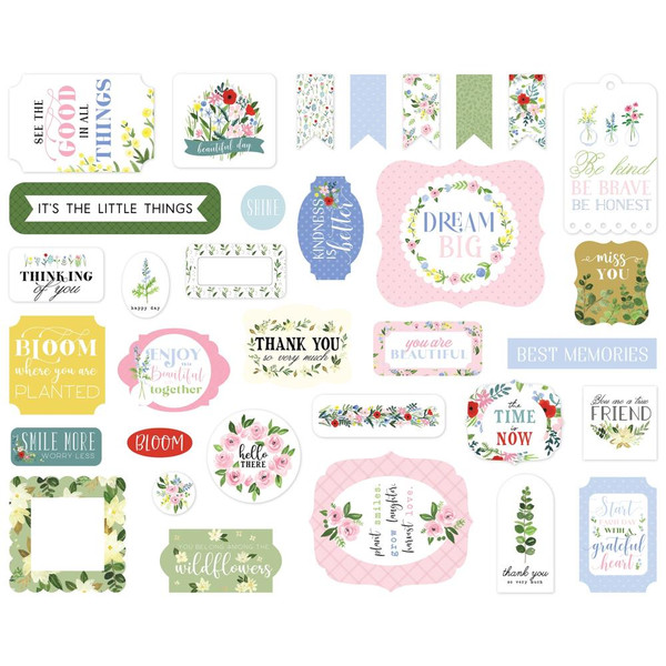 Carta Bella - Icons Cardstock Ephemera 33/Pkg - Flora No. 4 (LN135024)