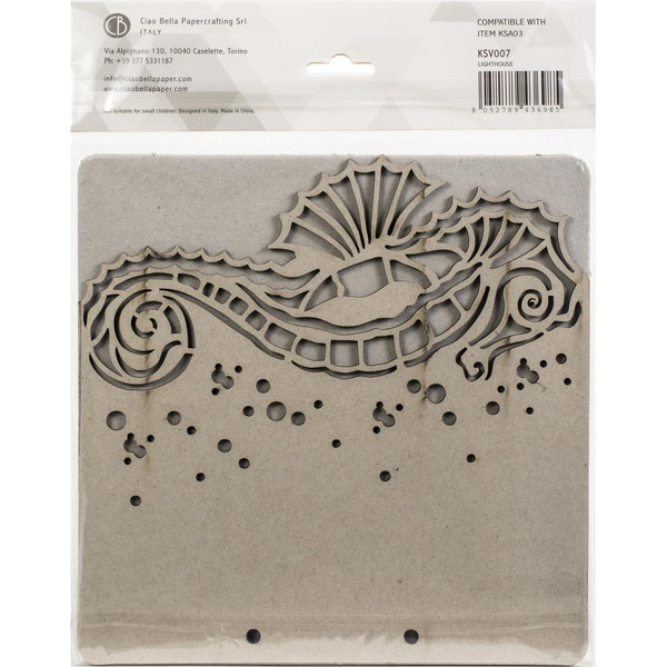 Ciao Bella - Album Binding Art Shaped & Carved Pages 5/Pkg - Lighthouse (KSV007)