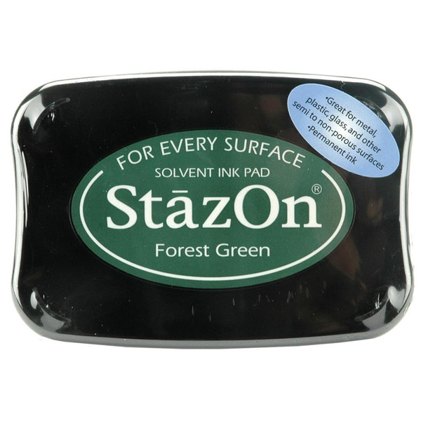 Tsukineko - StazOn Solvent Ink Pad - Forest Green (SZ - 99)