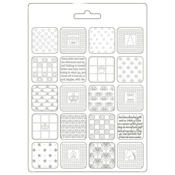 Stamperia - Soft Maxi Mould A5 - Alice Patchwork (K3PTA589)