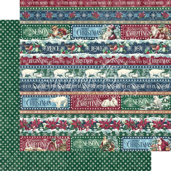Graphic 45 - Double-Sided Cardstock 12"X12" - Let It Snow - Joyful Things (LETI450 2319)