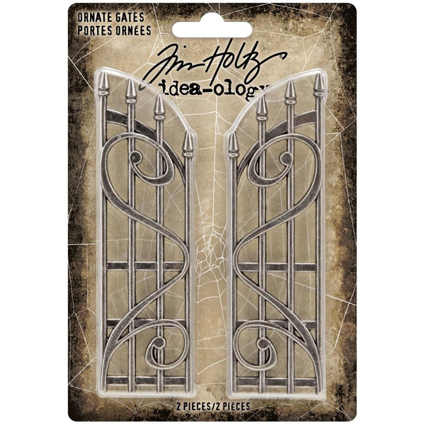 Tim Holtz Idea-Ology - Halloween 2021 - Metal Ornate Gates 2/Pkg (TH94159)