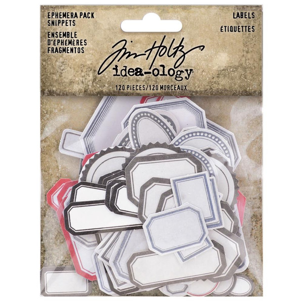 Tim Holtz Idea-Ology - Christmas 2021 - Ephemera Snippets 120/Pkg Labels (TH94188)