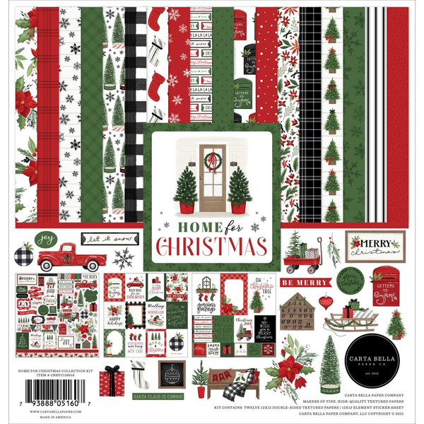 Carta Bella - Collection Kit 12"X12" - Home For Christmas (FC139016)