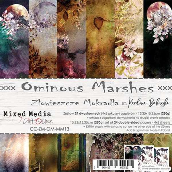 Craft O Clock - Paper Collection 6x6 24/Pkg- Ominous Marshes (CC-ZM-OM-MM13)