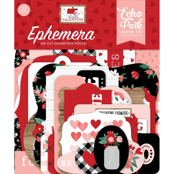 Echo Park - Cardstock Ephemera 33/Pkg- Hello Valentine (HV261024)