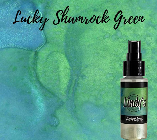 Lindy's Stamp Gang - Starburst Spray - Lucky Shamrock Green Shimmer Spray