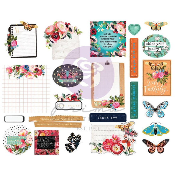 Prima - Stickers 2/Sheets - Painted Floral (P656324)