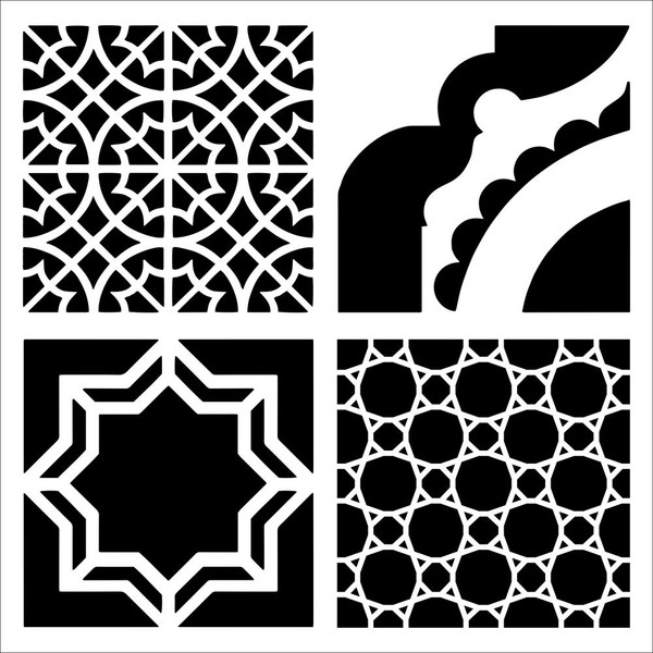 The Crafters Workshop - 6x6 Template Stencil - Marrakesh Tiles (TCW966)