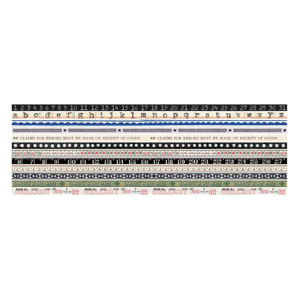 Tim Holtz - Idea-Ology - Design Tape 12/Pkg - Trims (TH94218)