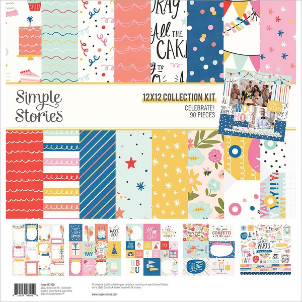 Simple Stories - Collection Kit 12 X 12 - Celebrate! (ATE17400)