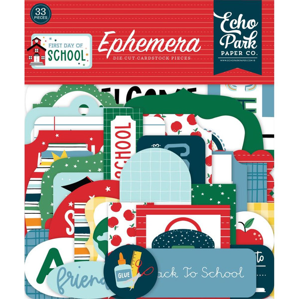 Echo Park - Cardstock Ephemera 33/Pkg - First Day Of School (FDS276024)