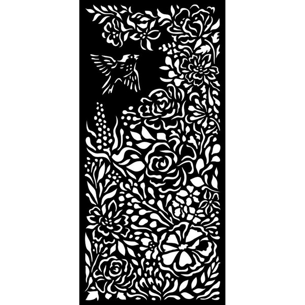 Stamperia - Stencil 4.72"X9.84"- Garden of Promises - Bird (KSTDL59)