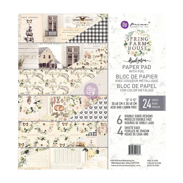 12x12 Collection Pack 24/Pkg - Spring Farmhouse (994853)