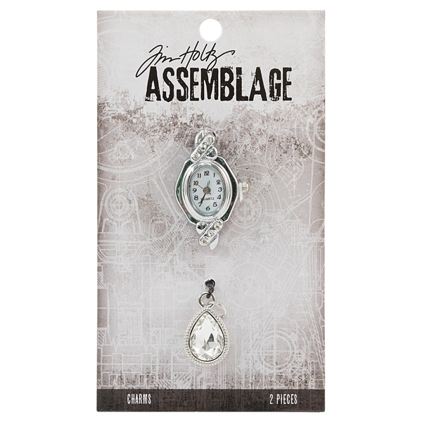 Tim Holtz - Idea-Ology - Assemblage Charms - Watch Face and Droplet (THA20138)