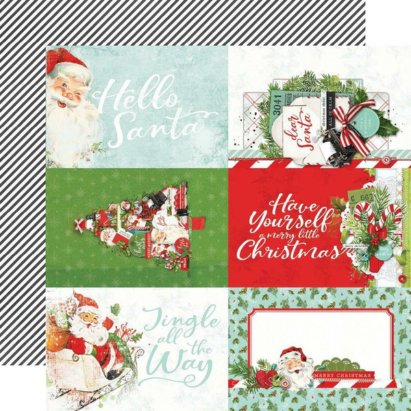 Simple Stories - Double-Sided Cardstock 12x12 - North Pole - 4x6 Elements (13610)