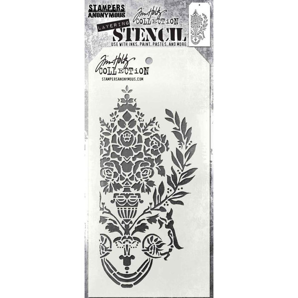 Tim Holtz - Stampers Anonymous - Layered Stencil 4.125"X8.5" - Crest (THS 161)