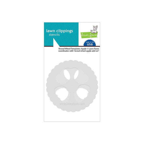 Lawn Fawn Clippings Stencils - Reveal Wheel Templates: Apple (LF2960)