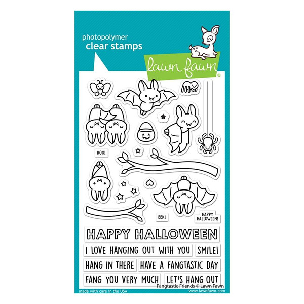 Lawn Fawn Clear Stamps 4"X6" - Fangtastic Friends (LF2937)