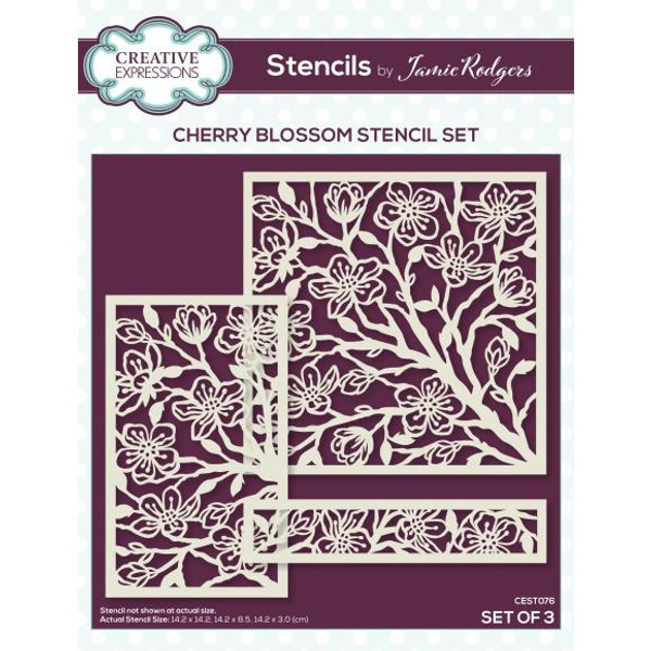 Creative Expressions Stencil Set By Jamie Rodgers - Cherry Blossom (CEST076)