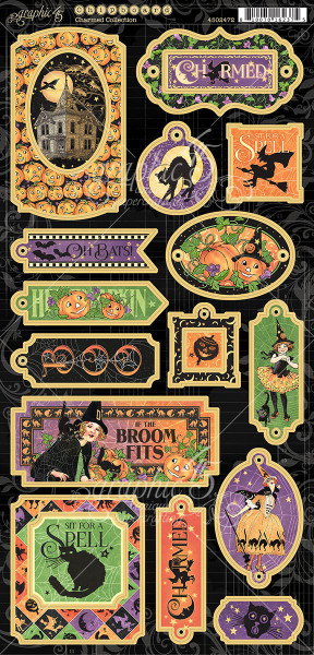 Graphic 45 - Chipboard Die-Cuts 6"X12" - Charmed (G4502472)