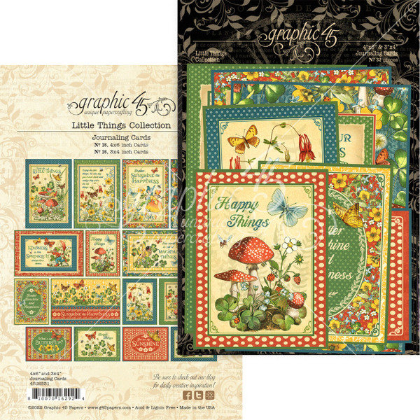 Graphic 45 - Journaling Cards - Little Things (G4502531)