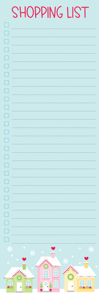 Doodlebug - Notepad 3"X9" 75/Sheets - Christmas List (DB7897)