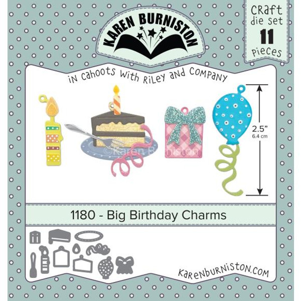 Karen Burniston Dies - Big Birthday Charms (KBR1180)