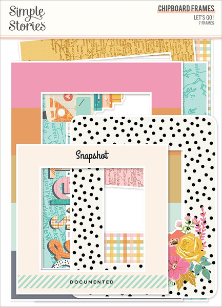 Simple Stories - Chipboard Frames - Let's Go! (LET17720)