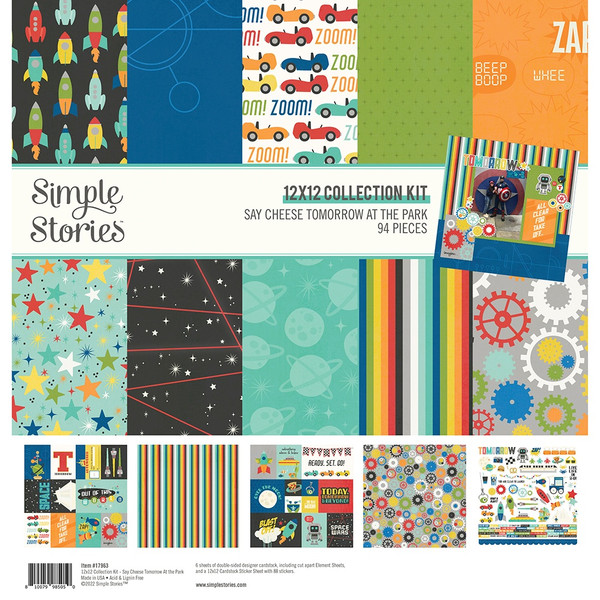 Simple Stories - Collection Kit 12"X12" - Say Cheese - Tomorrow At The Park (TOMO7963)