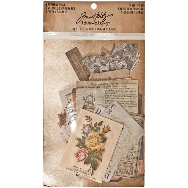 Tim Holtz - Idea-Ology Ephemera Pack 54/Pkg-Thrift Shop (TH93114)