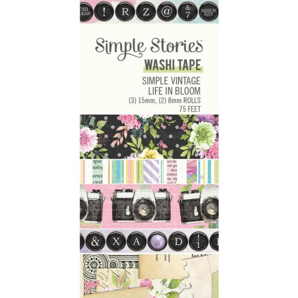 Simple Stories - Simple Vintage Life In Bloom - Washi Tape 5/Pkg (SVL19740)