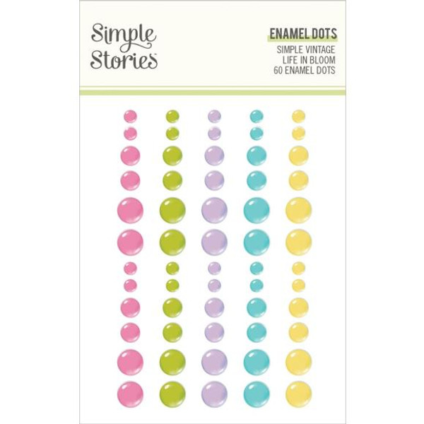 Simple Stories - Simple Vintage Life In Bloom - Enamel Dots Embellishments (SVL19739)