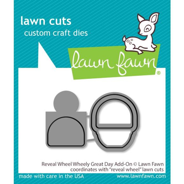 Lawn Fawn Custom Craft Die- Reveal Wheel: Wheely Great Day Add-On (LF3073)