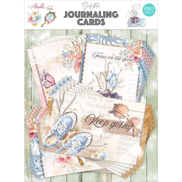 Asuka Studio - Journal Card Pack 20/Pkg - Dusty Rose 