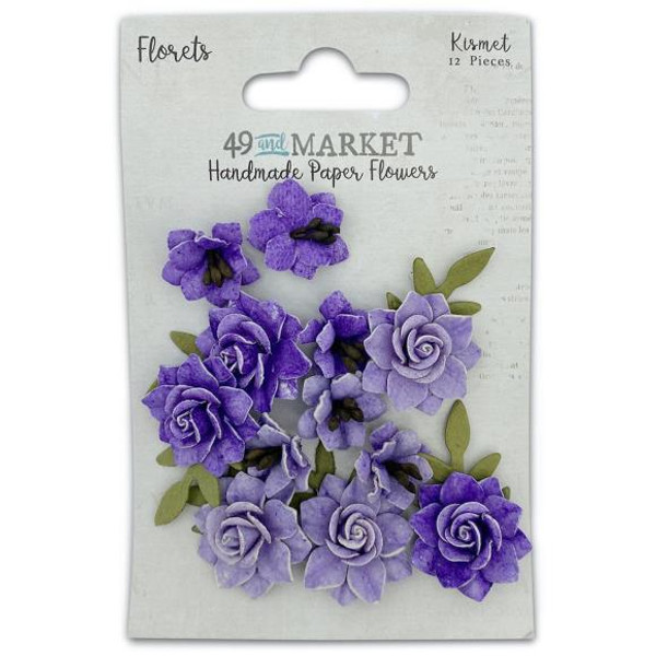 49 and Market - Florets Paper Flowers - 12/Pkg - Kismet (49FMF 40452)