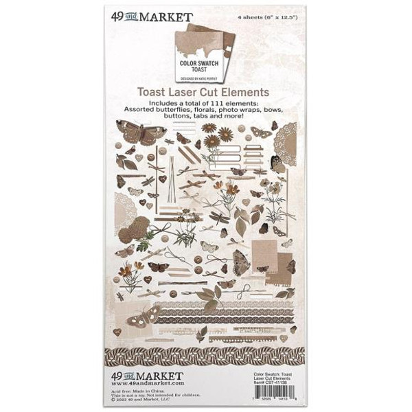 49 and Market Color Swatch: Toast Laser Cut Outs (CST41138)