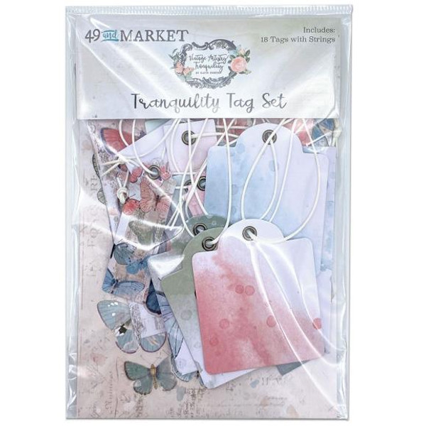 49 and Market - Vintage Artistry Tranquility Tag Set (VAT39814)