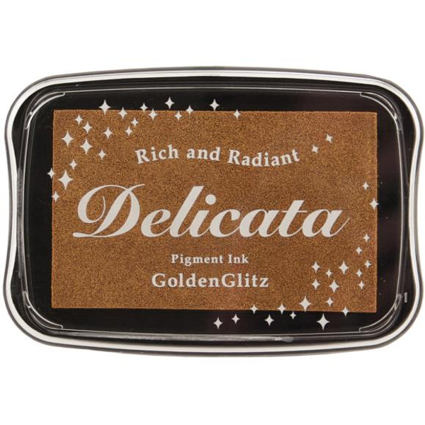 Tsukineko - Delicata Pigment Ink Pad - Golden Glitz (DE000191)